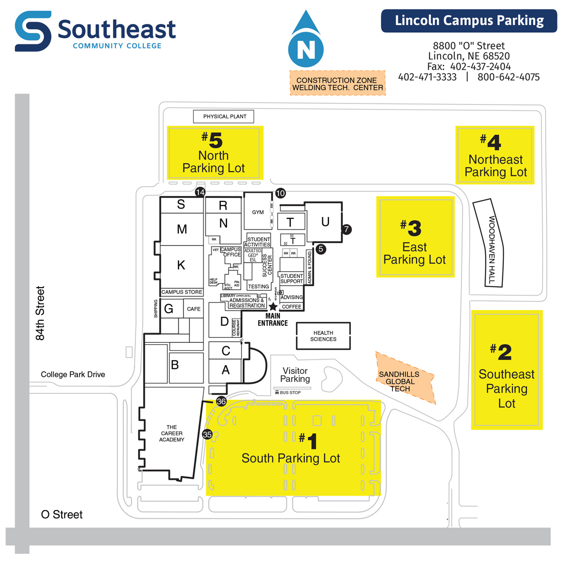 Lincoln campus street map