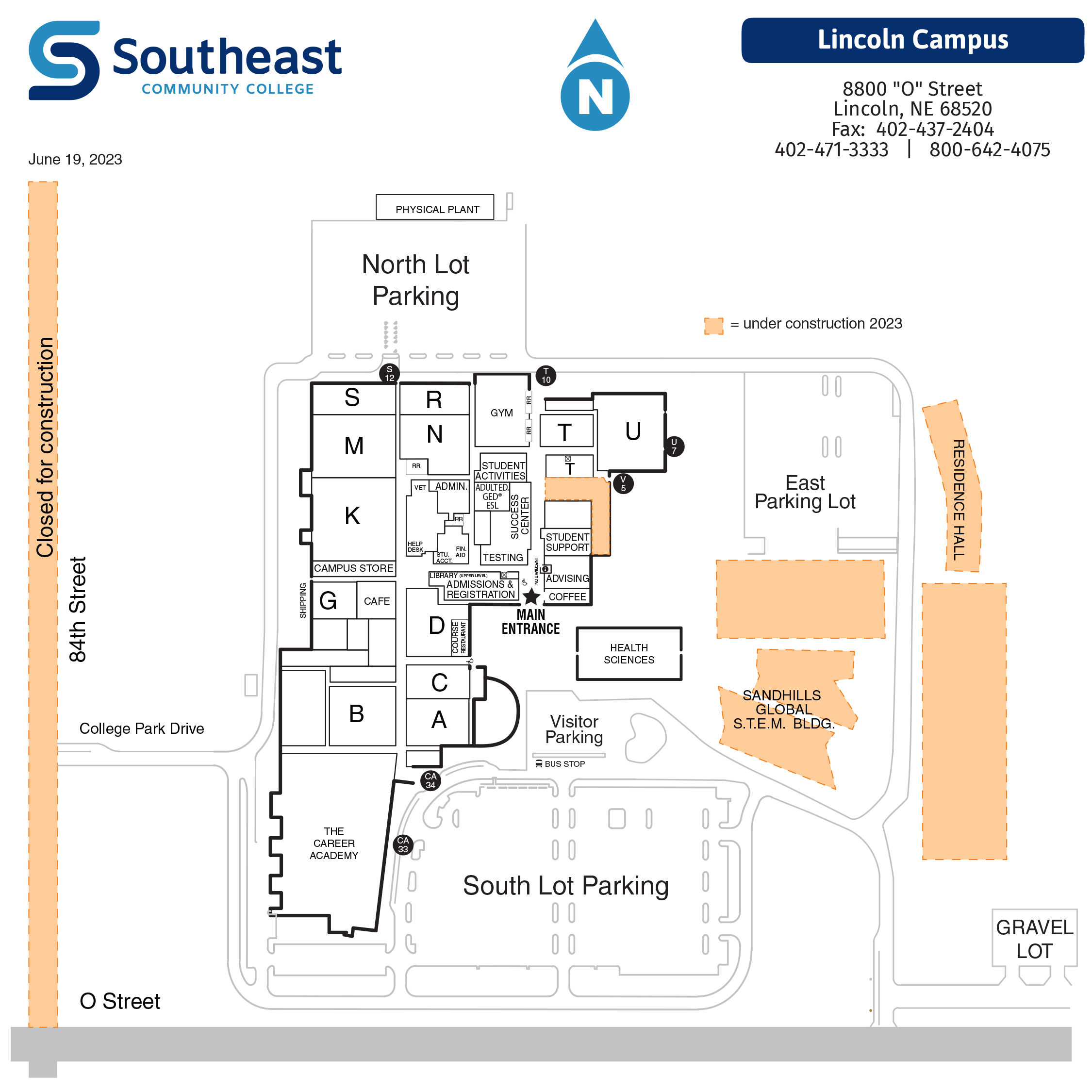 Lincoln campus street map